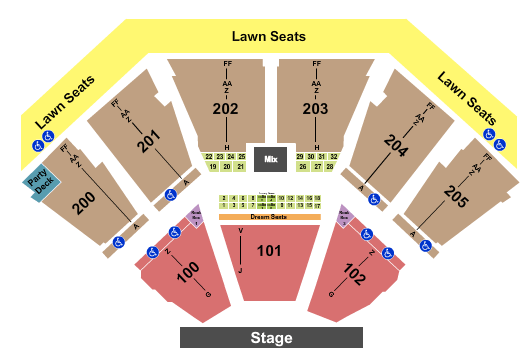 Dos Equis Pavilion Motley Crue Seating Chart